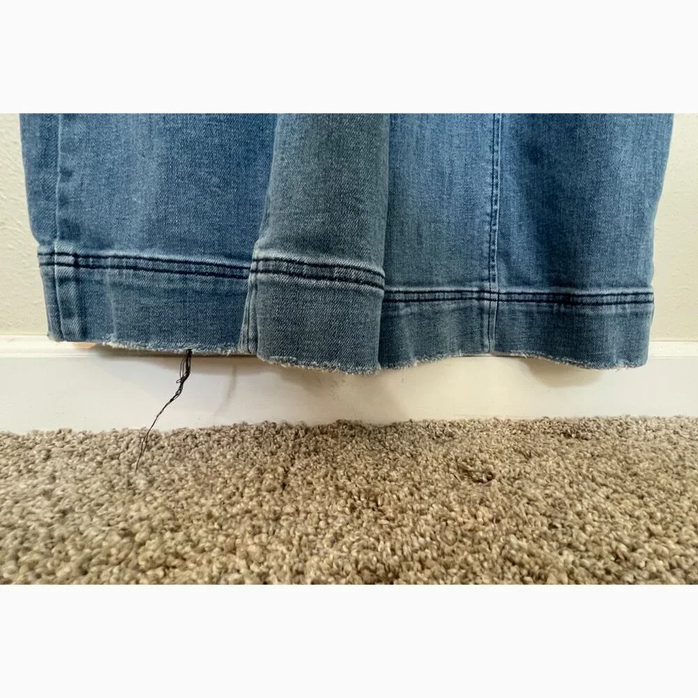 Anthropologie Pilcro and the Letterpress Denim Overall Jumpsuit Size 8 - Picture 9 of 13